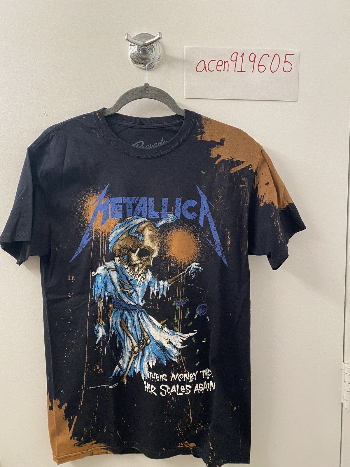 Bleached Metallica Tee Hoodie, Sweatshirt | FlexRushtees.com
