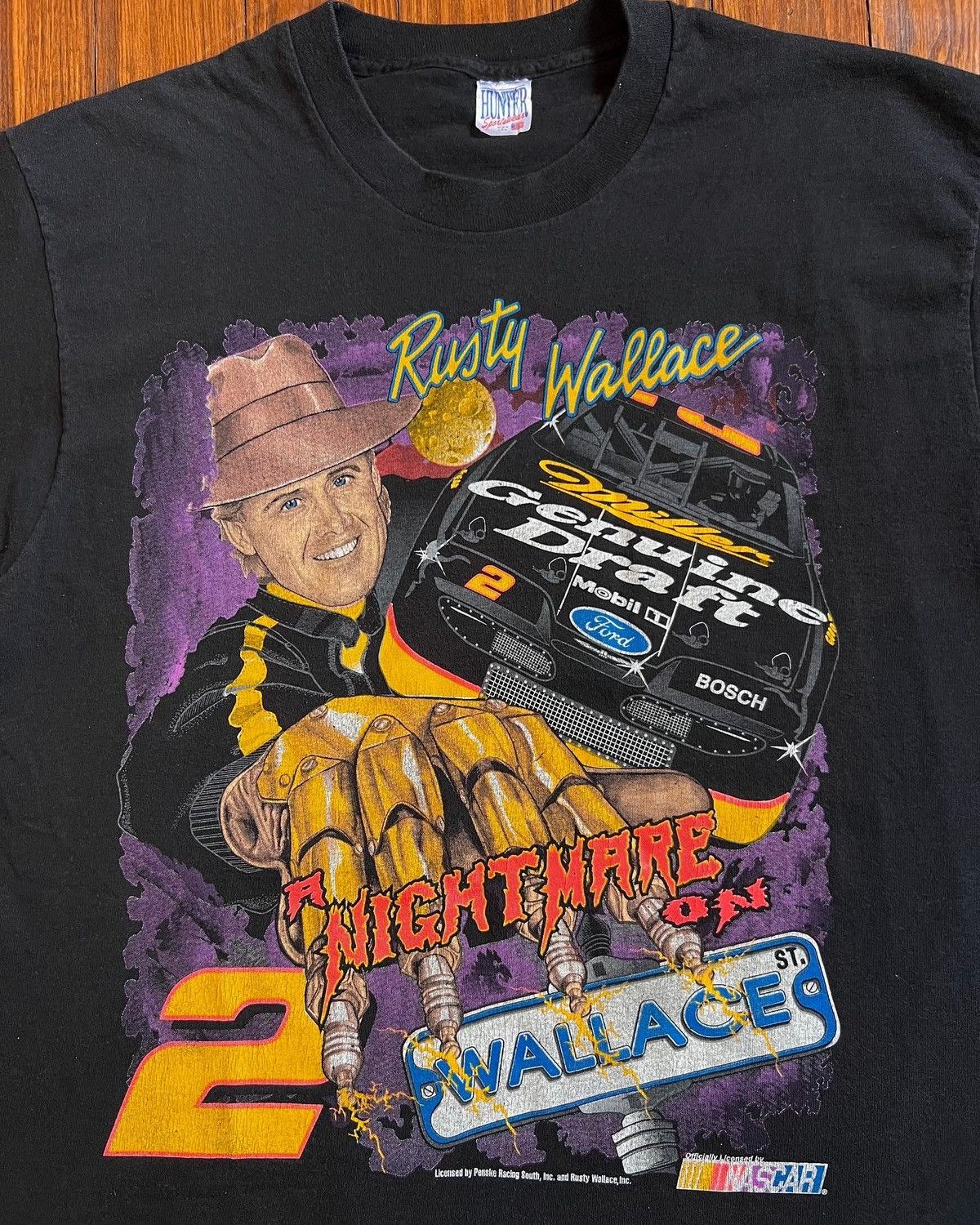 Vintage Freddy Krueger Rusty Wallace Nightmare On Elm Shirt Hoodie, Sweatshirt | FlexRushtees.com