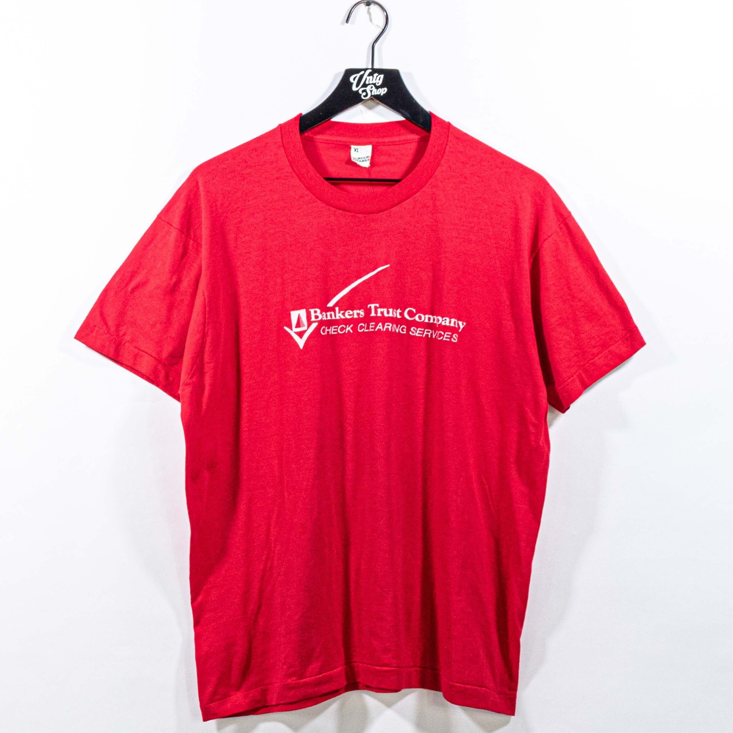 Vintage Bankers Trust Company Finance T Shirt Xl Vtg 80s Wall Street Hoodie, Sweatshirt | FlexRushtees.com