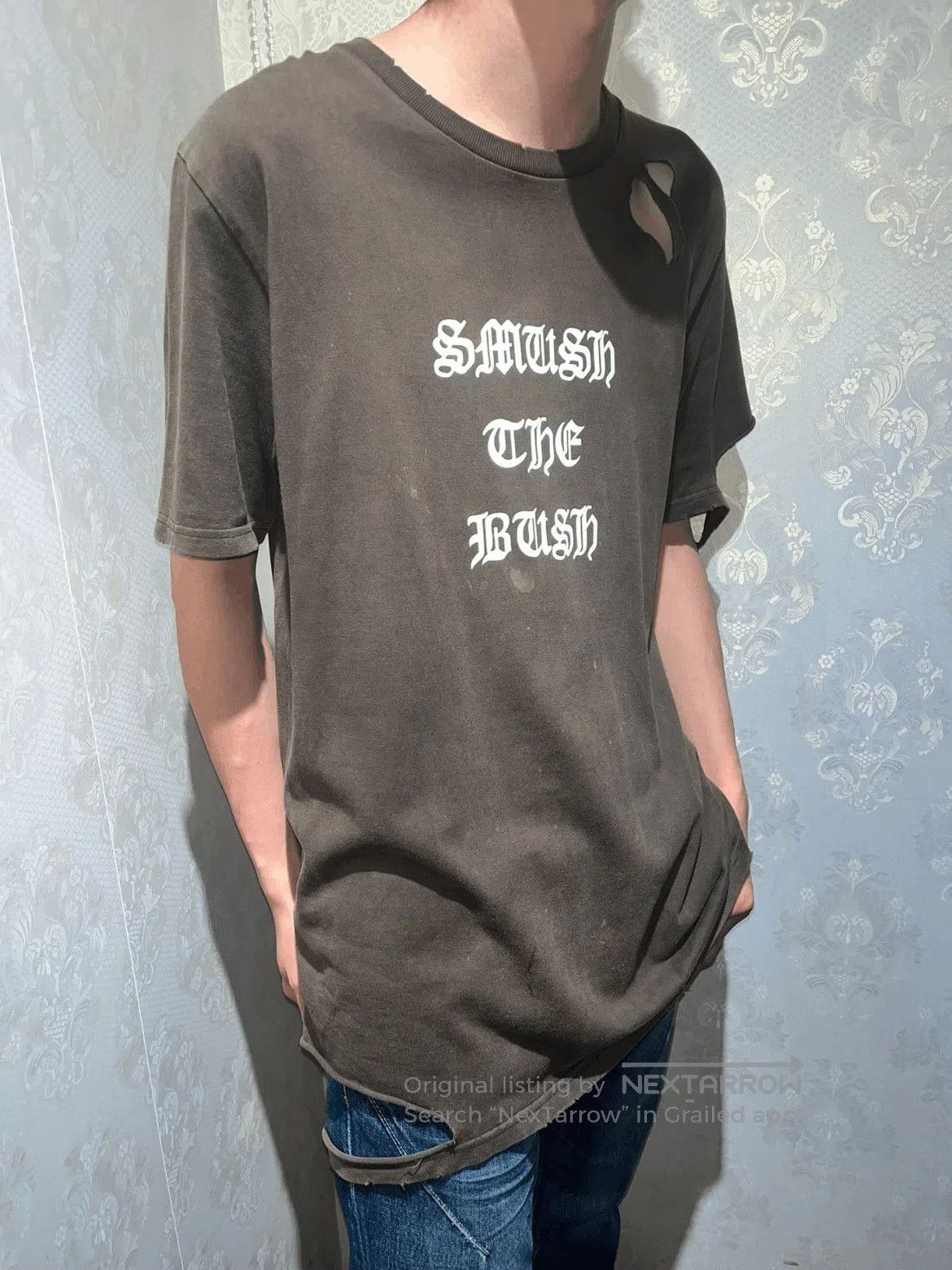 N Ine Number Nine 04aw Anti War Slogan Tee Hoodie, Sweatshirt | FlexRushtees.com
