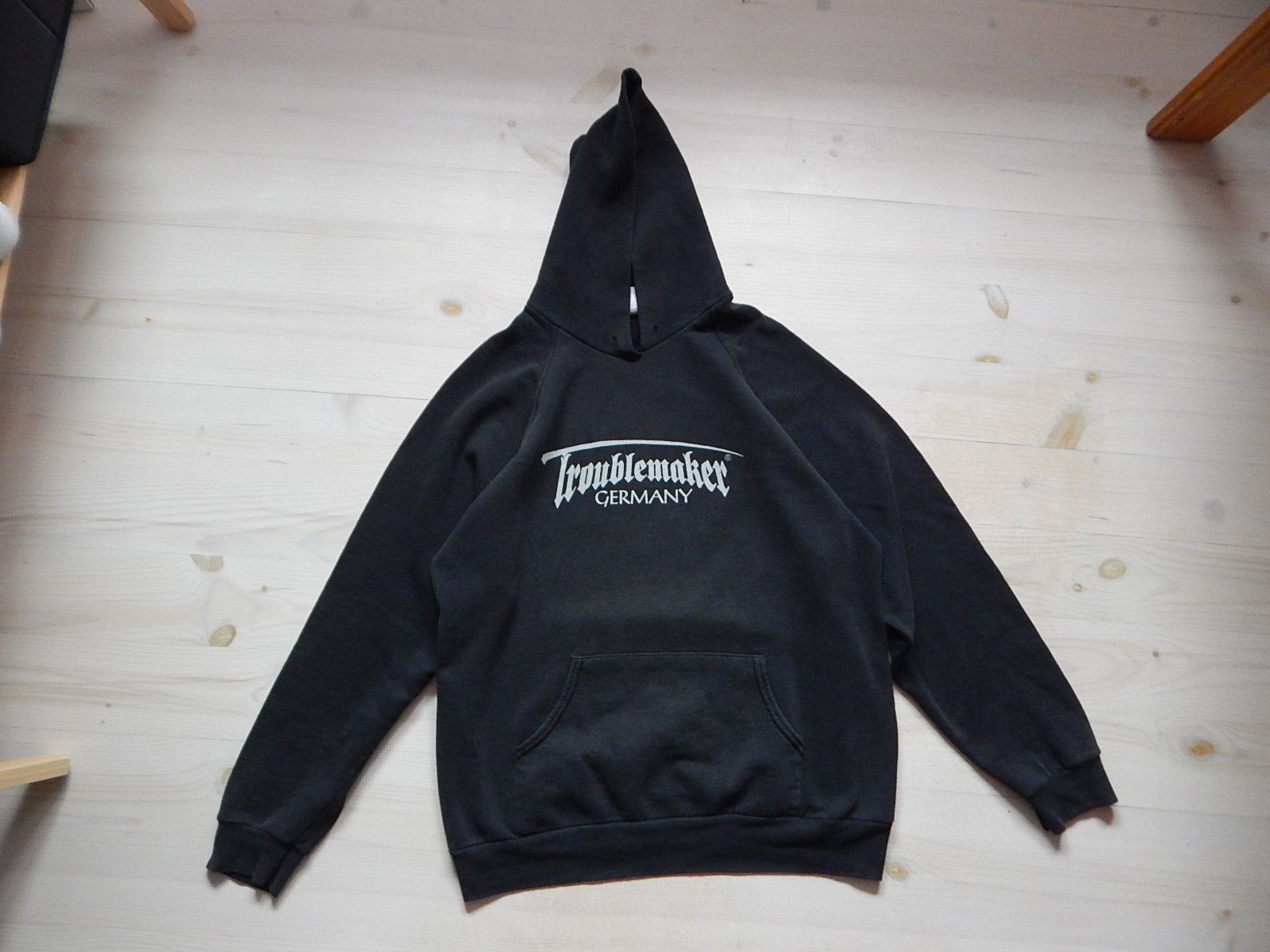 Vintage 90s Troublemaker Germany Acab Screen Stars Hoodie