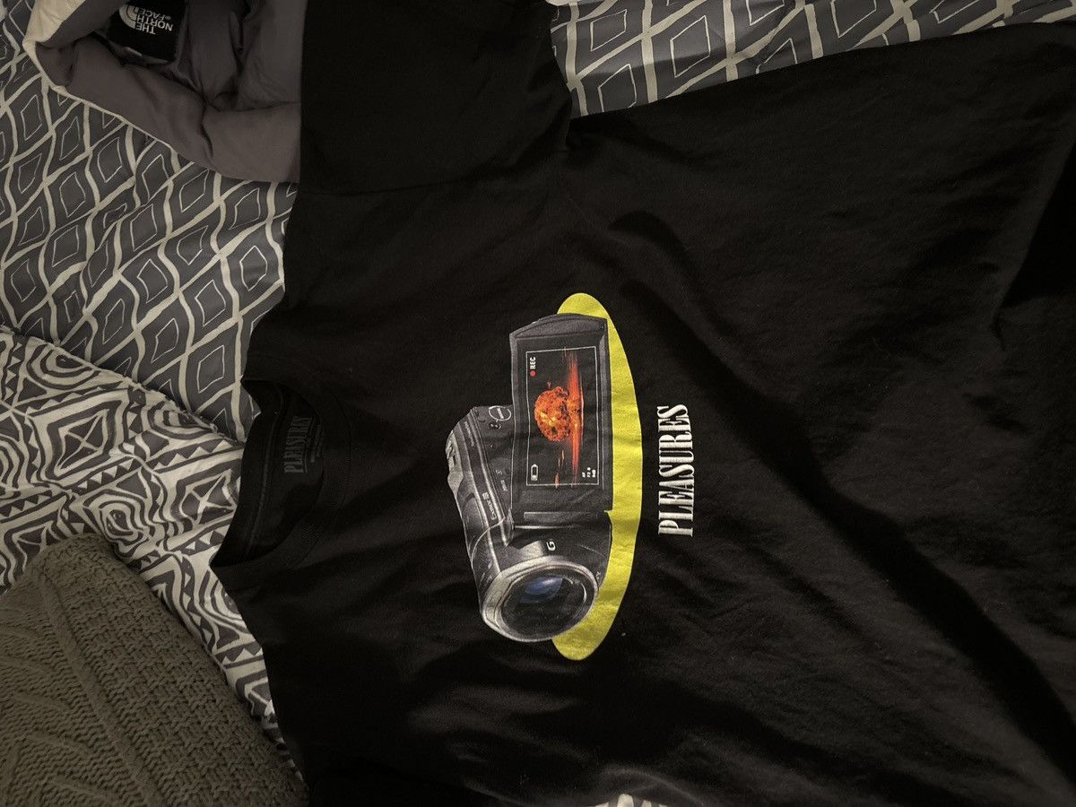 Pleasures Camera T Shirt Hoodie, Sweatshirt | FlexRushtees.com