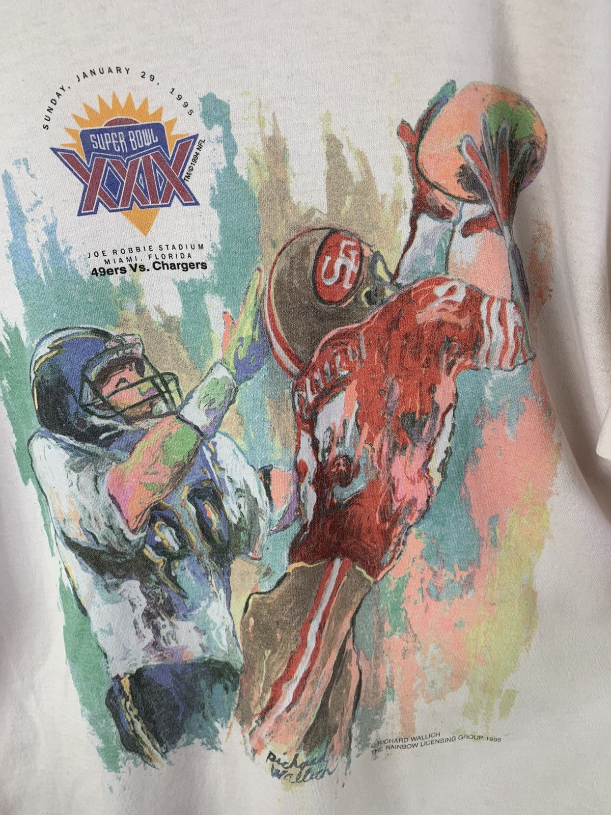 Vintage 1995 Superbowl Xxix 49ers Richard Wallich