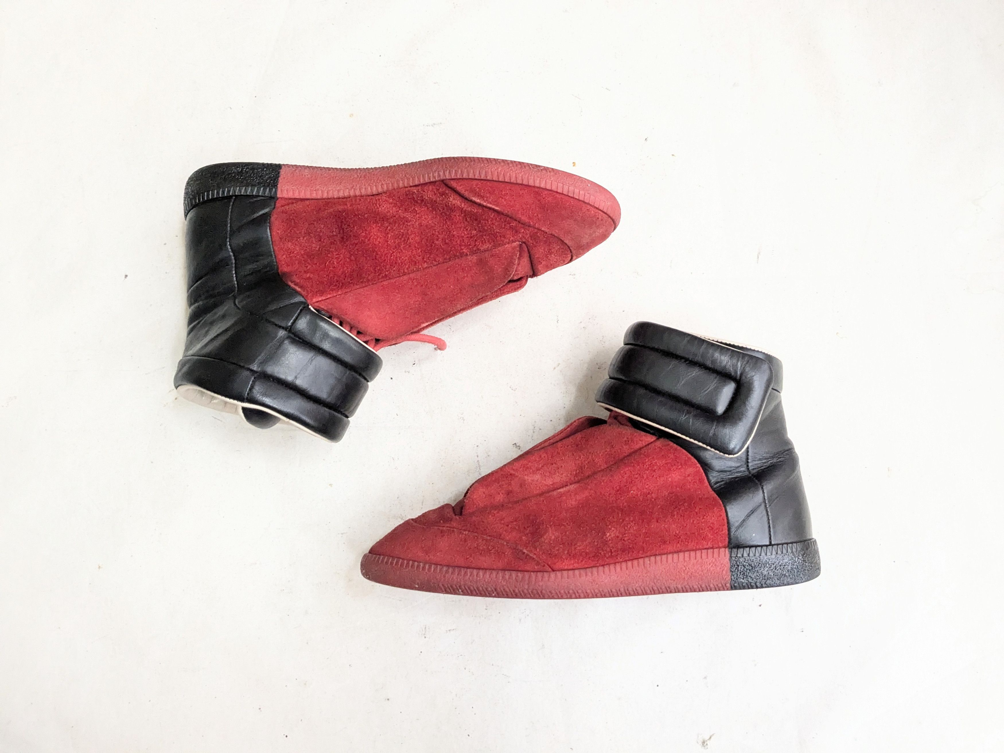 Margiela Maison Margiela Future Red Black 7 40 High Tops Suede