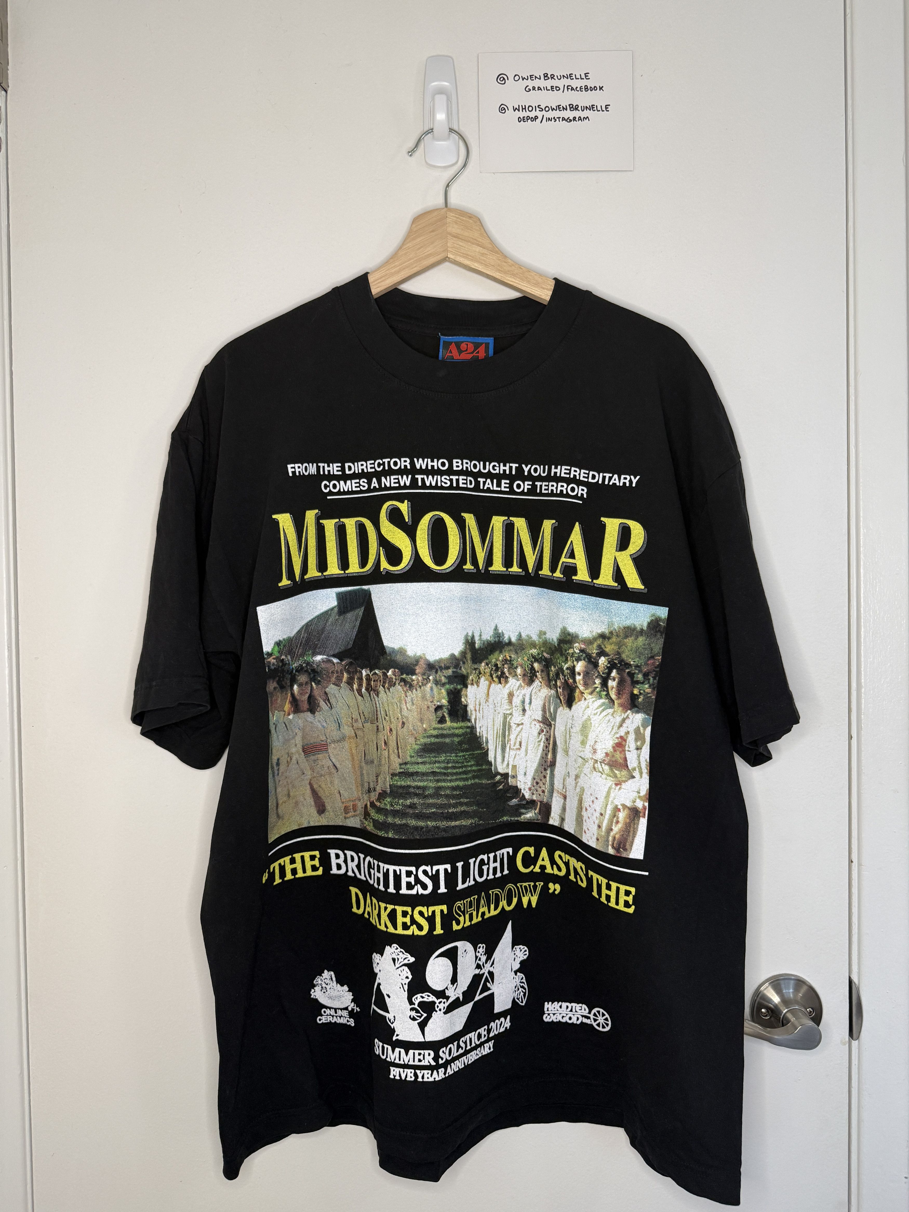 A24 Midsommar Tee Large Hoodie, Sweatshirt | FlexRushtees.com