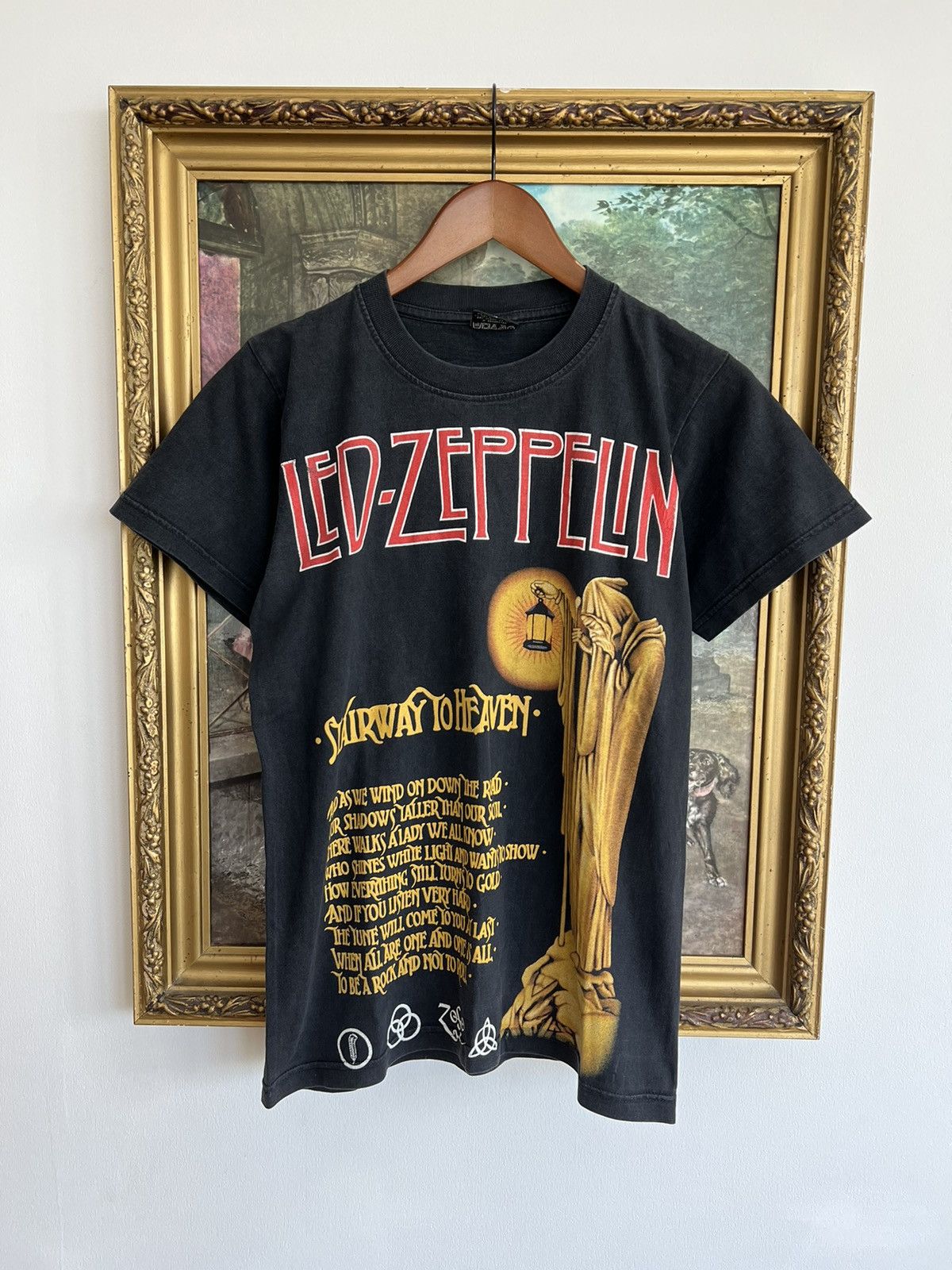 Vintage 90s Led Zeppelin Stairway To Heaven Bootleg Tee Hoodie, Sweatshirt | FlexRushtees.com