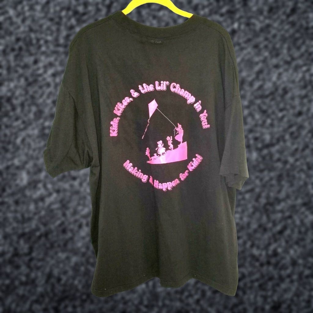 Vintage 90s Hanes Lil Champ Food Store Company Picnic Graphic T Shirt Xxl Black Unisex Adults Hoodie, Sweatshirt