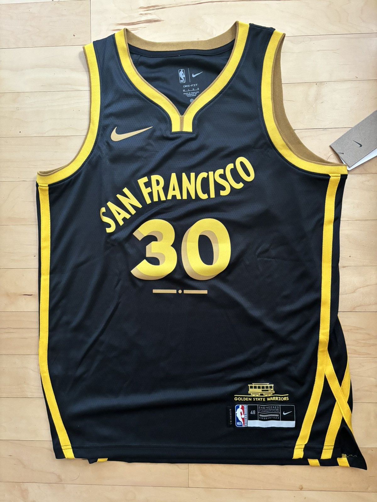 Nba Mens Steph Curry Golden State Warriors Jersey Large