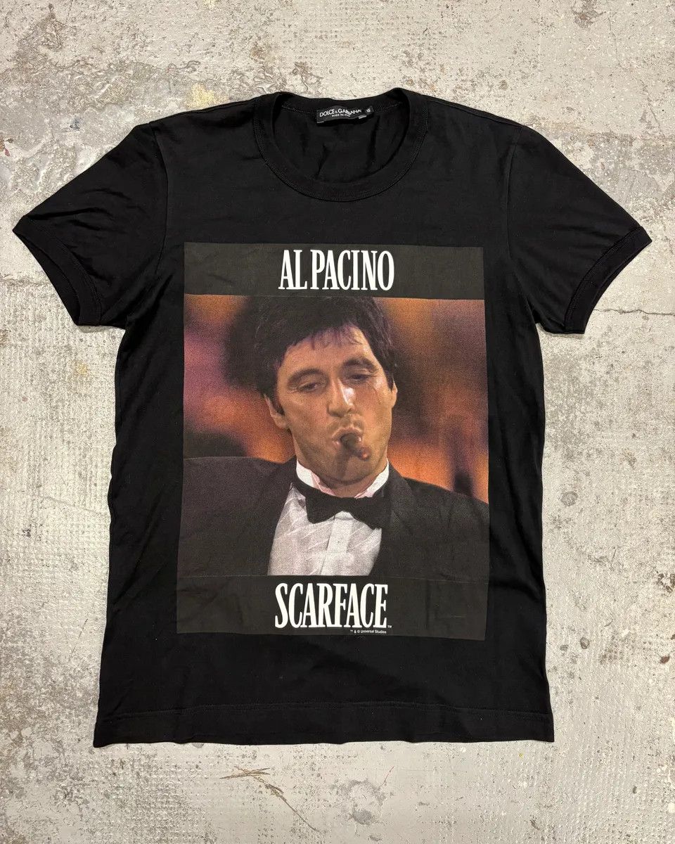 Gabbana 2000 Dolce Gabbana Scarface Black T Shirt