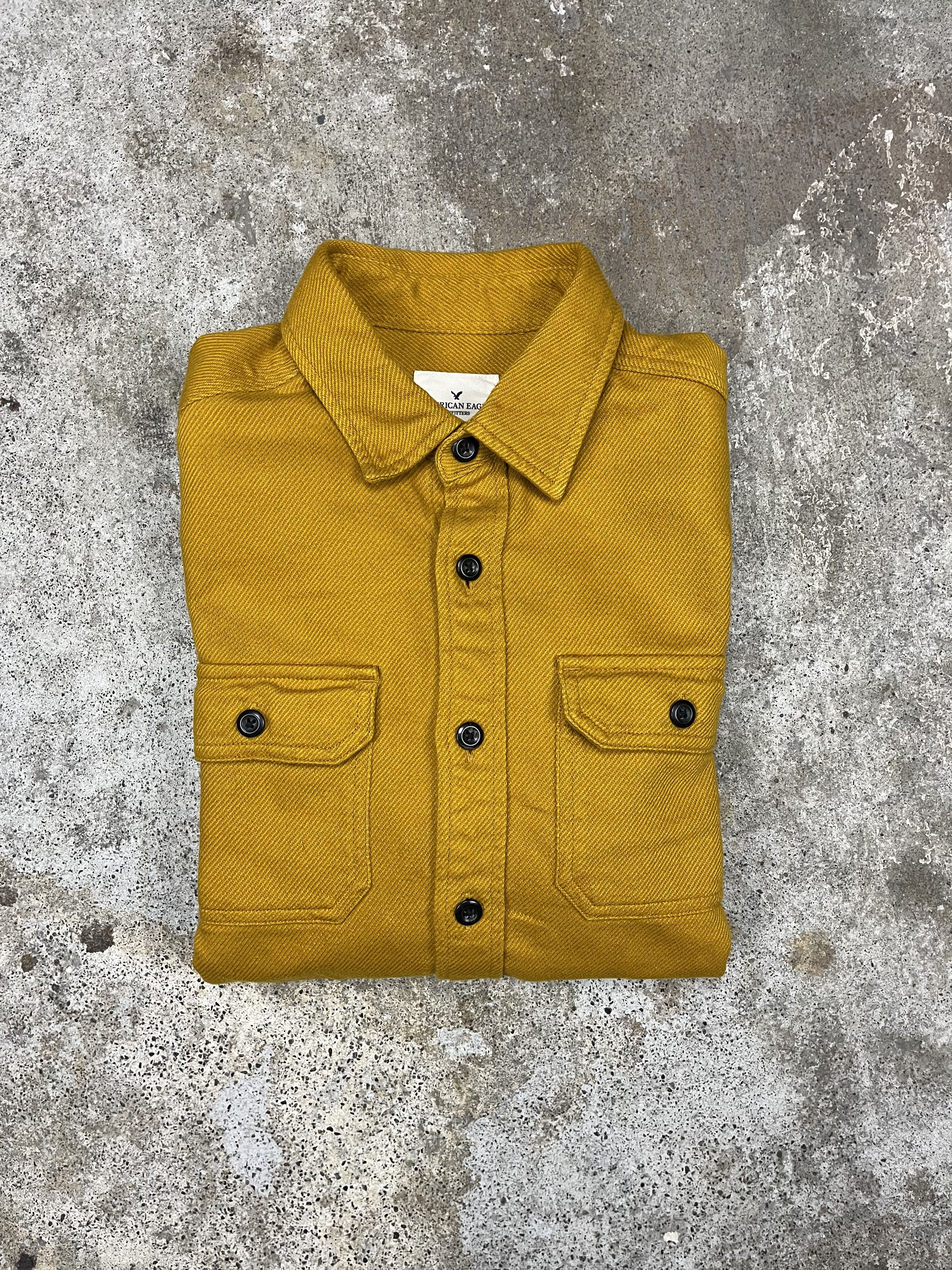 Designer American Eagle Outfitters Mustard Flannel