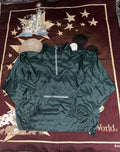 Vintage 90s Jerzees 1 4 Zip Green Windbreaker
