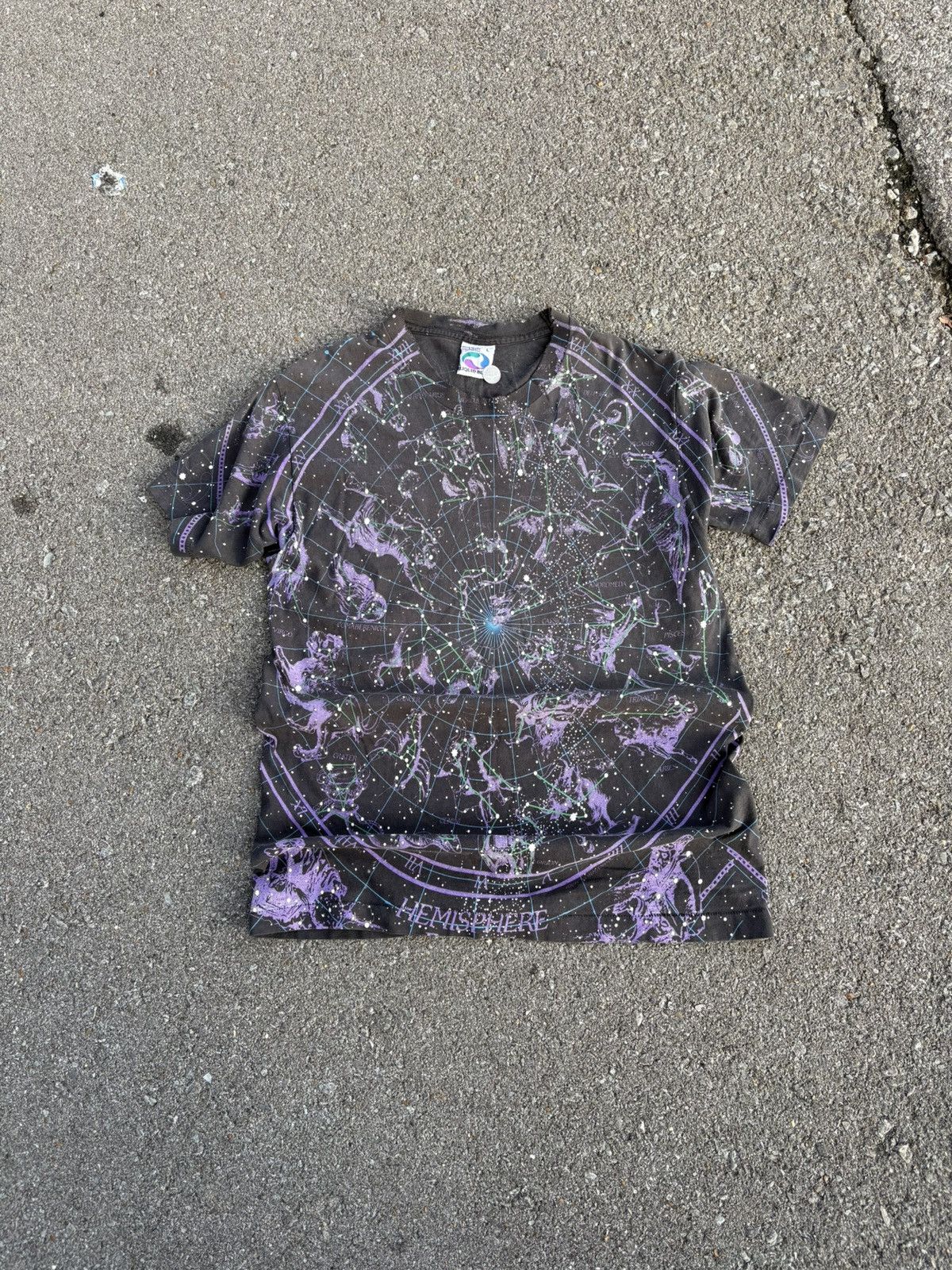 Blue 90s Liquid Blue Space Tee