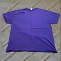 Company Port Company Core Cotton Shirt Adult 2xl Purple Short Sleeve T Shirt Men Regular Solid Hoodie, Sweatshirt