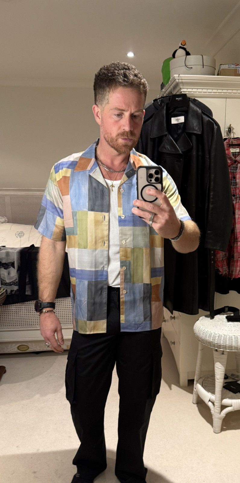 Smith Paul Smith Short Sleeve Hawaiian Shirt M Watercolour Hoodie, Sweatshirt | AU16VibeMintTees.com