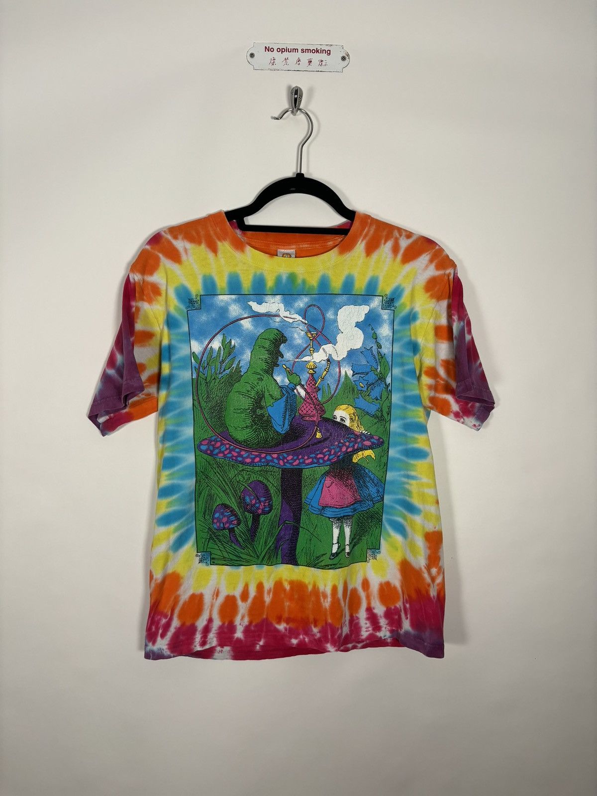 Vintage Psychedelia Alice In Wonderland Tie Dye T Shirt