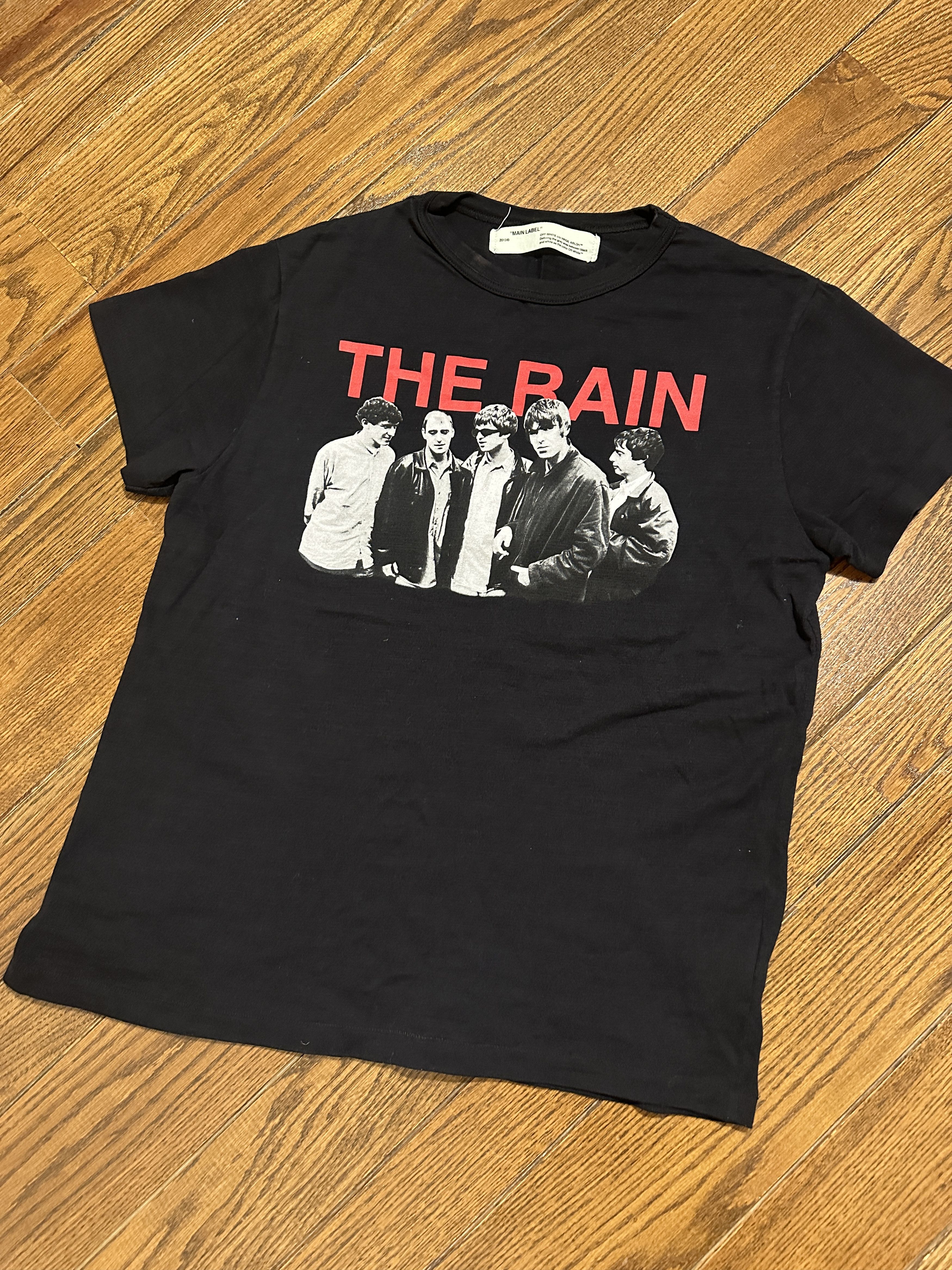 White Off White Oasis Band Tee Size Small Hoodie, Sweatshirt | FlexRushtees.com