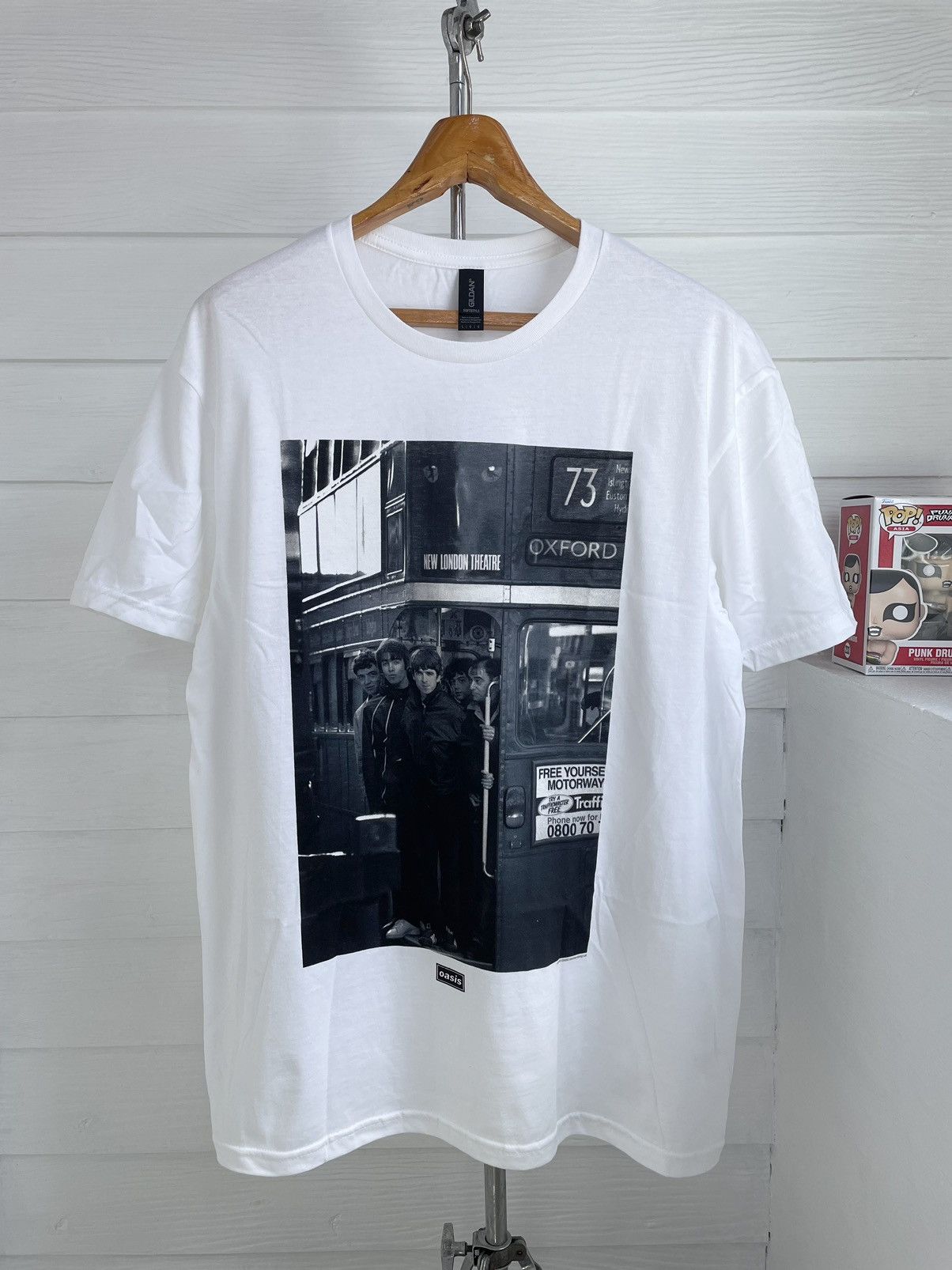 Vintage Oasis Oxford Street London Bus Photograph 2024 T Shirt Hoodie, Sweatshirt | FlexRushtees.com