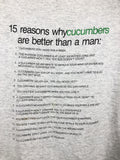 Vintage Cucumbers Are Better Than A Man Humor Funny T Shirt Hoodie, Sweatshirt | FlexRushtees.com