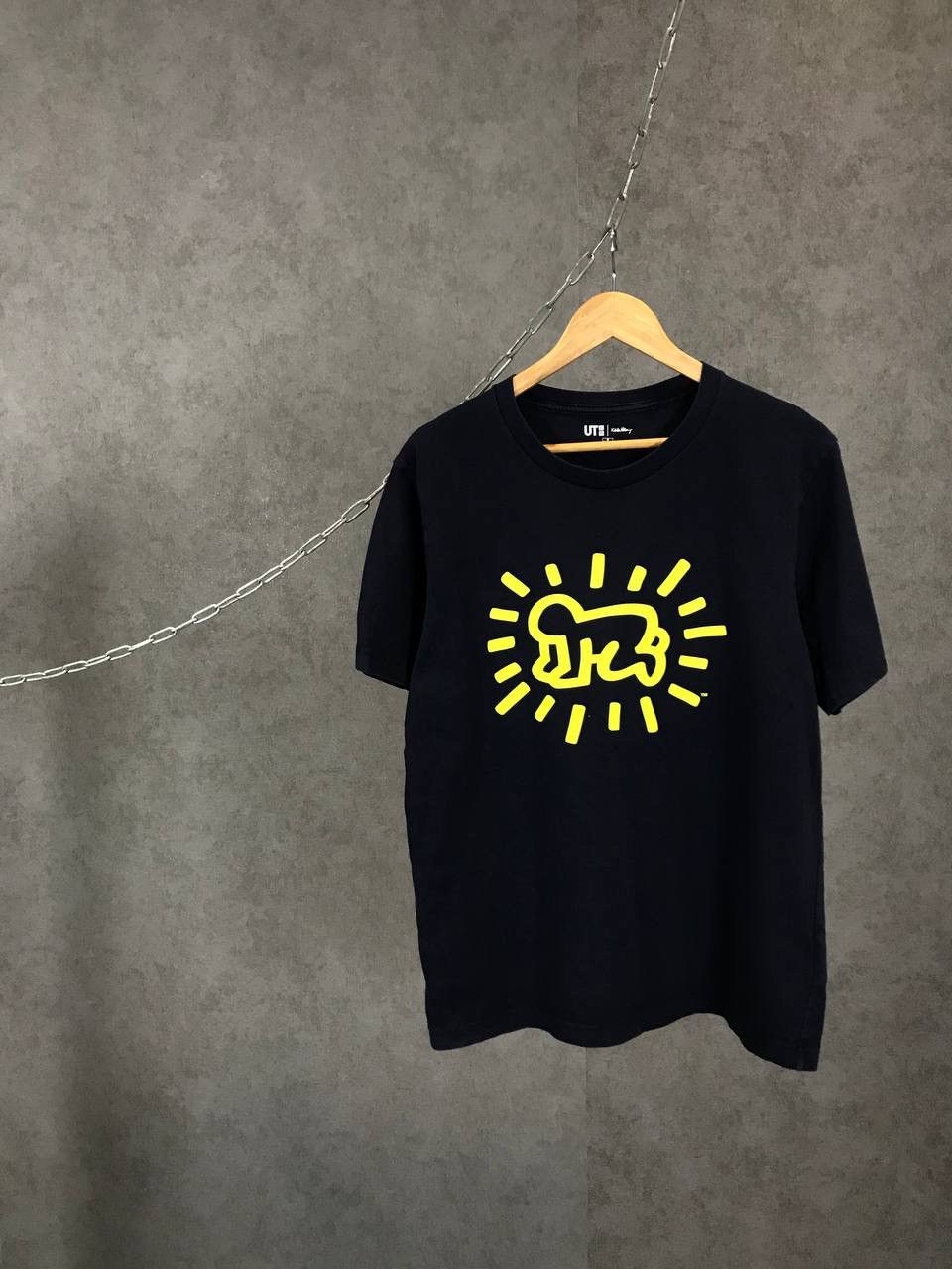 Keith Haring X Uniqlo Keith Haring X Uniqlo Designer Big Logo Tee Hoodie, Sweatshirt | FlexRushtees.com