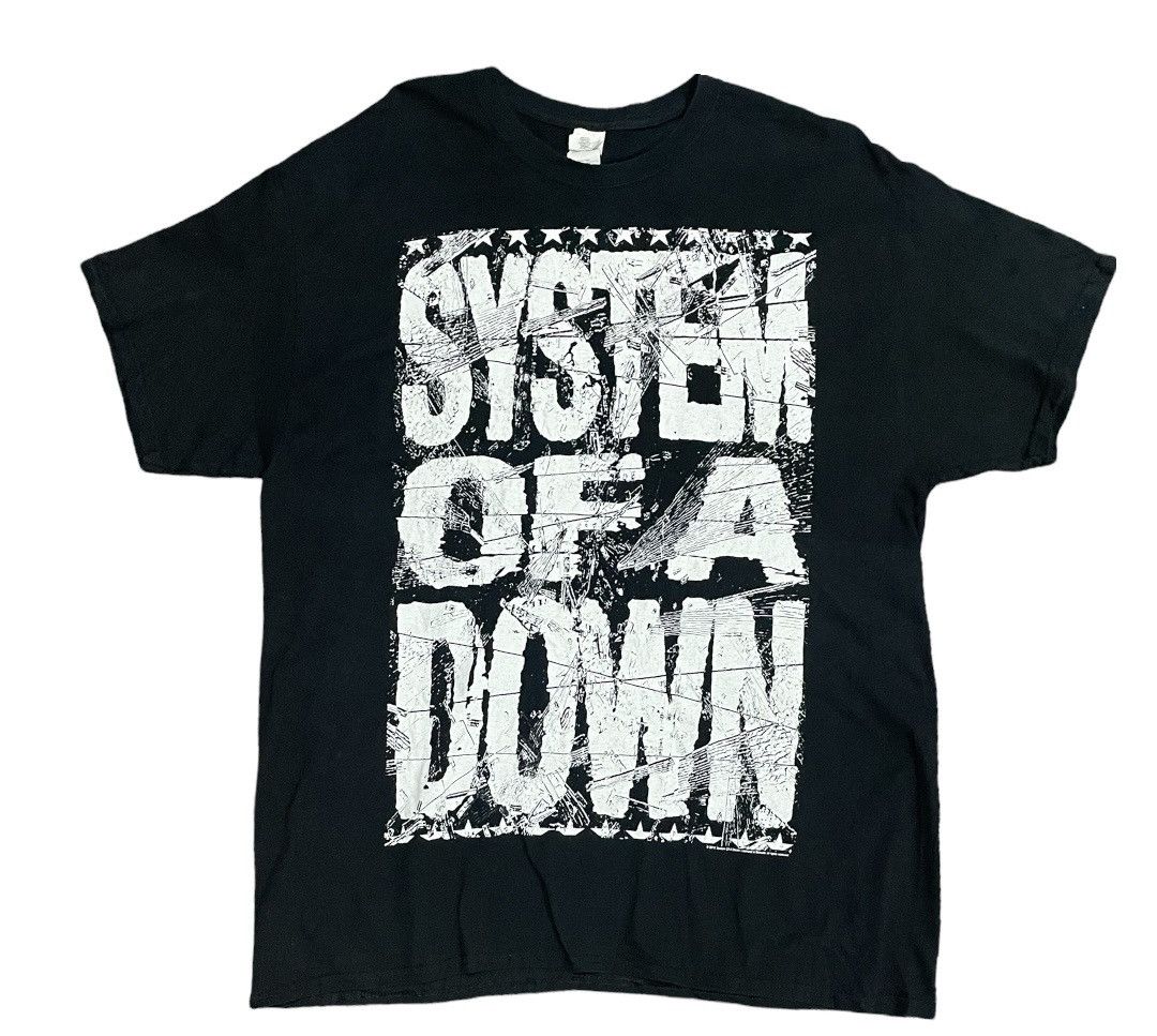 Band Tees System Of A Down Soad Script Spellout Band Tee Hoodie, Sweatshirt | FlexRushtees.com