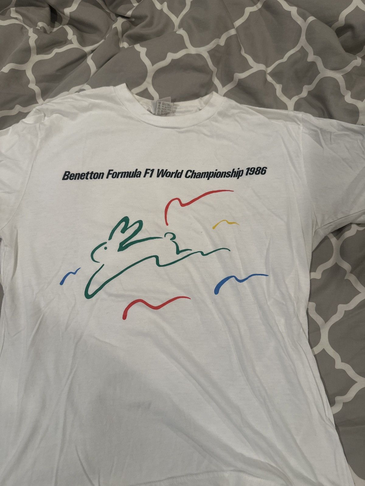 Vintage 1986 Benetton F1 Wc Tee Hoodie, Sweatshirt | FlexRushtees.com