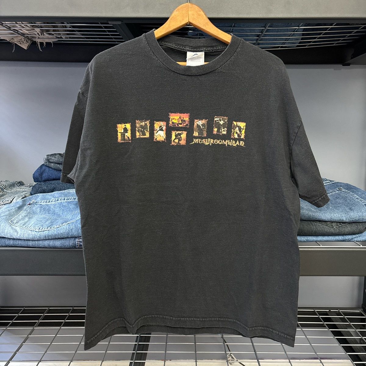 Aaa Y2k Mushroom Head Graphic Band Tee