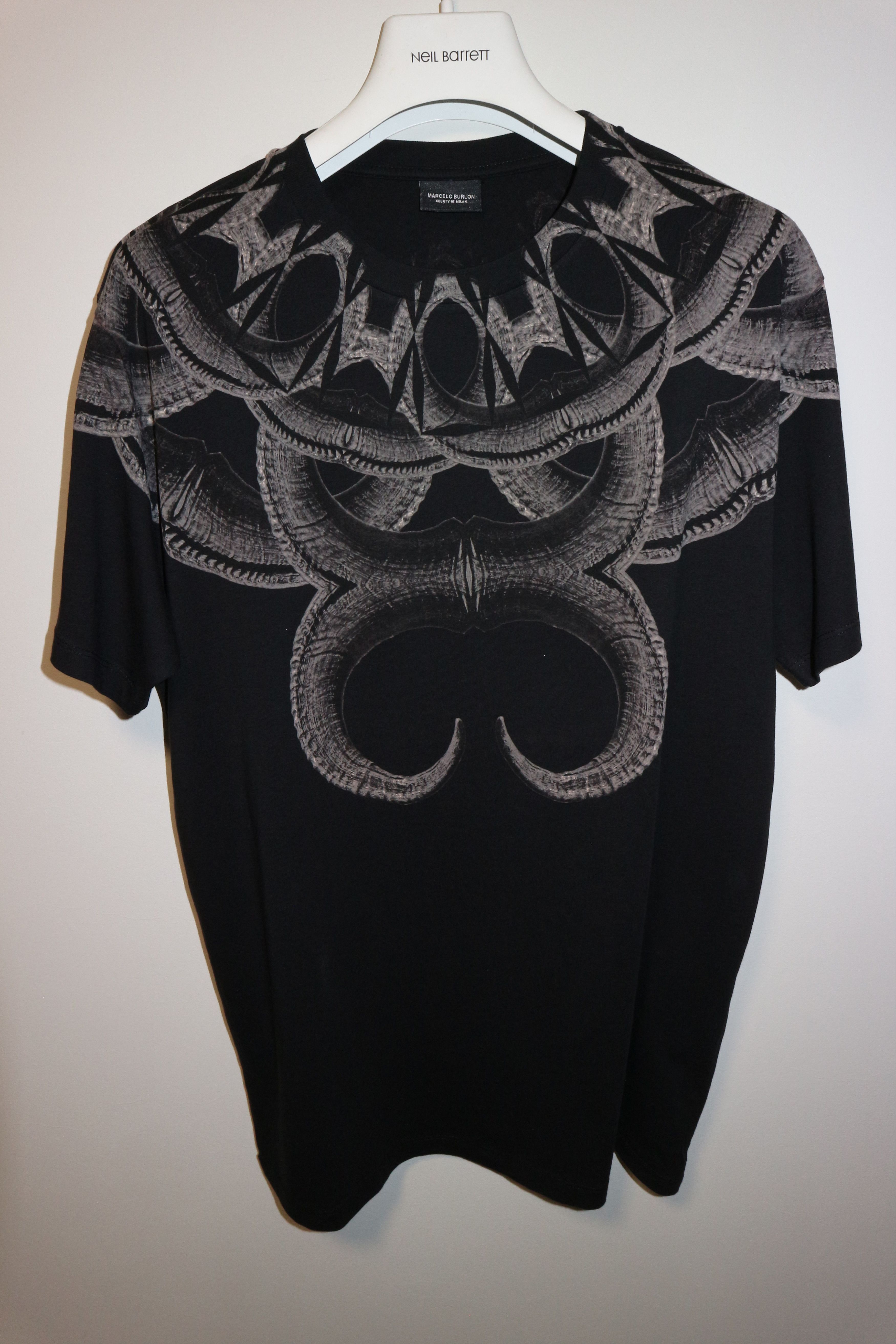 Marcelo Burlon Bones Print T Shirt Hoodie, Sweatshirt | FlexRushtees.com
