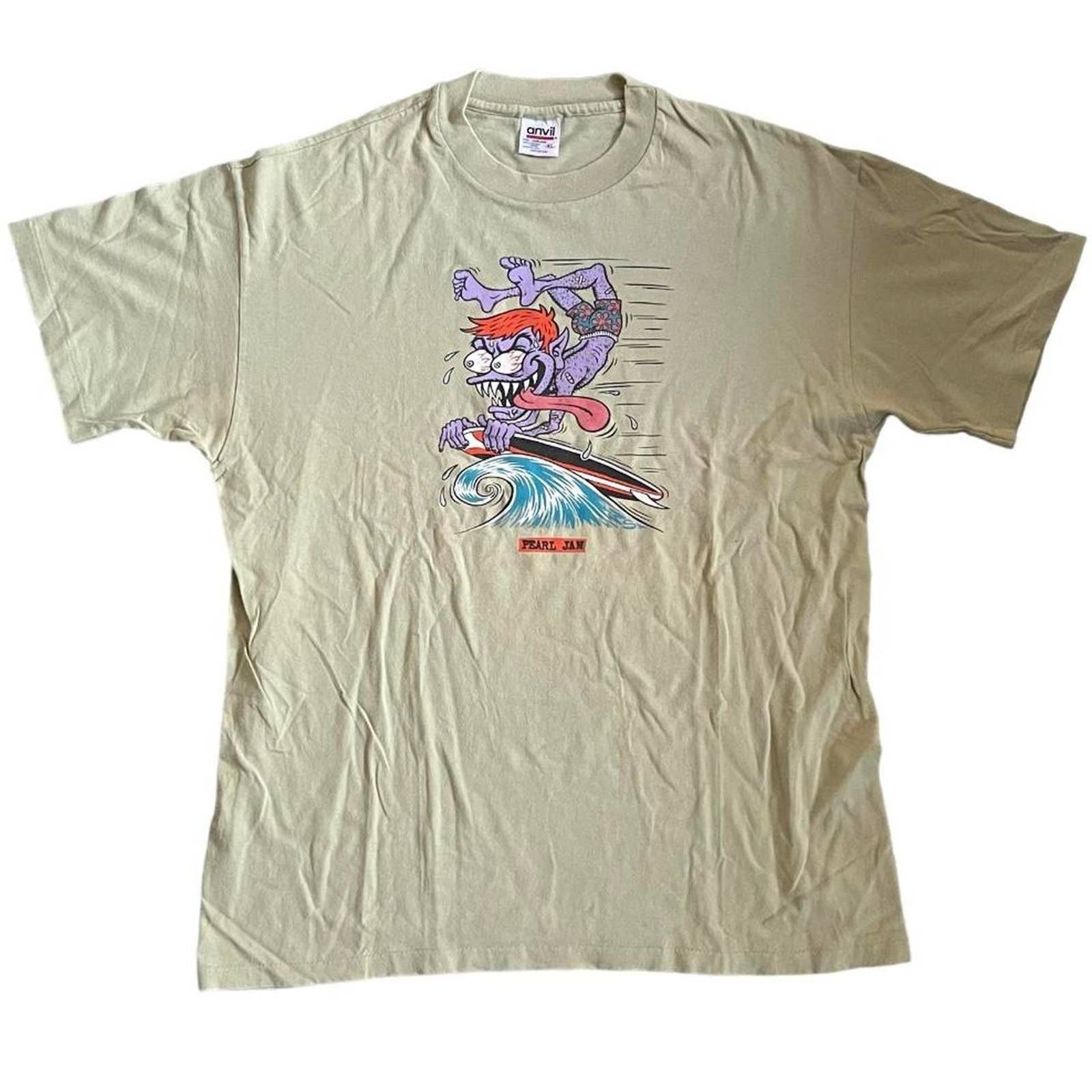 Anvil Vintage Pearl Jam Out Of Control Tour T Shirt Hoodie, Sweatshirt | FlexRushtees.com