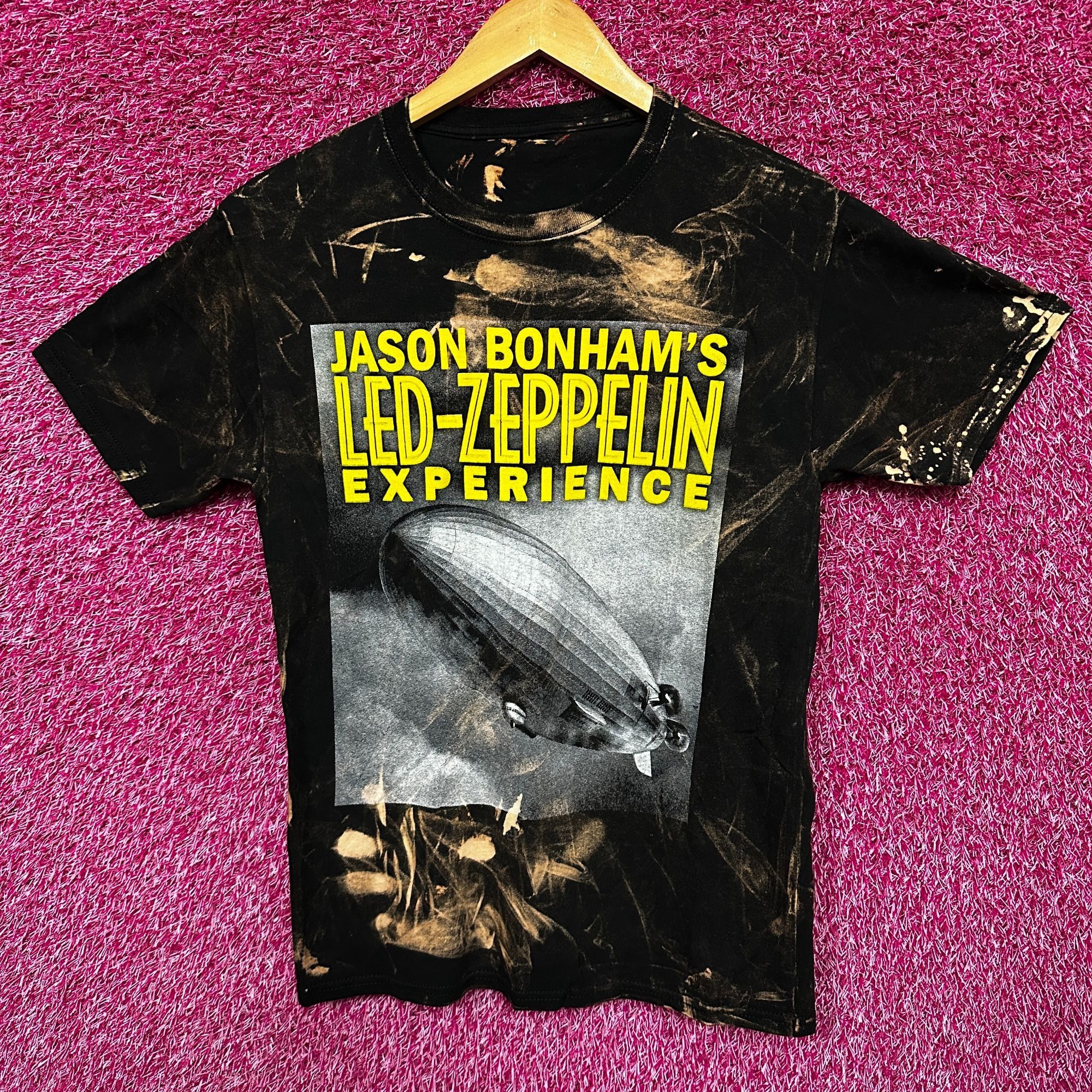 Vintage Jason Bonham Led Zeppelin Experience Evening Bleached Dye S T-Shirts, Hoodie, Sweatshirt | FlexRushtees.com