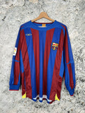 Vintage Fc Barcelona Longsleeve Soccer Jersey