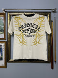 Japanese Brand X Vintage Vintage 1990s Japan Designer Bullet Noise Rebirth Tribal Tee Hoodie, Sweatshirt | FlexRushtees.com