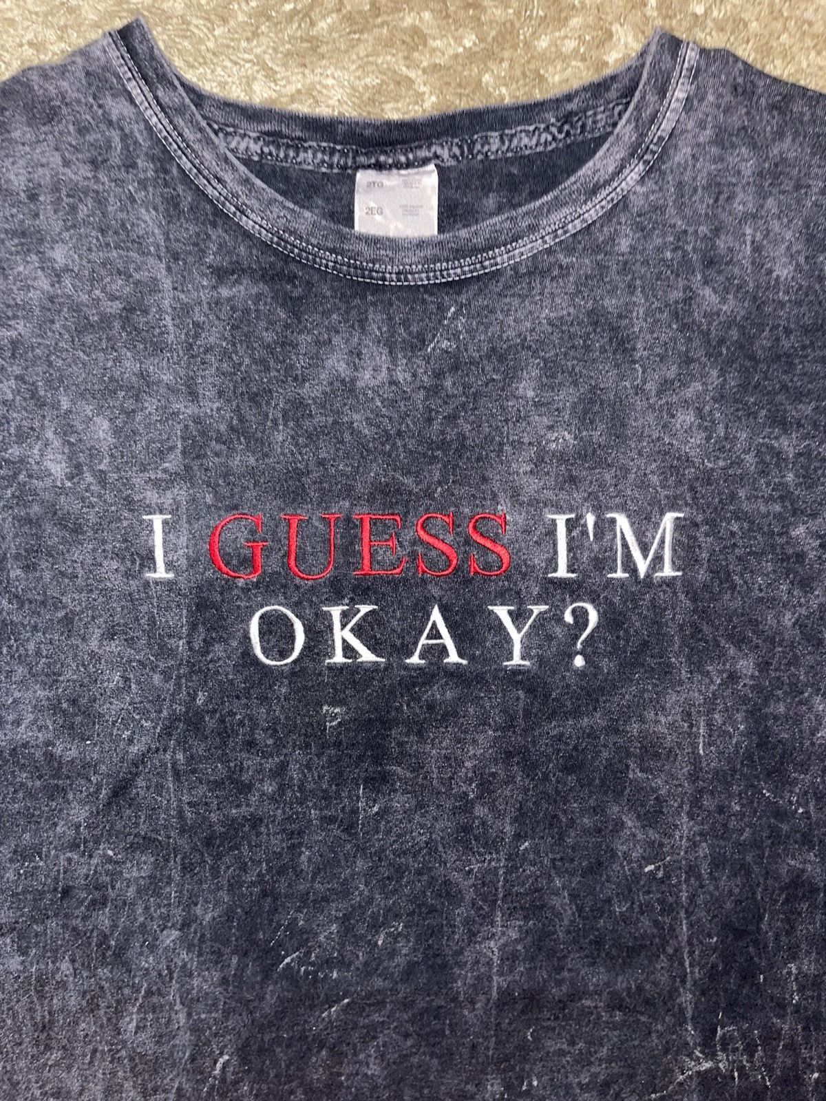 Acid Wash Vintage I Guess I M Okay Bootleg Tee Xl Hoodie, Sweatshirt | FlexRushtees.com
