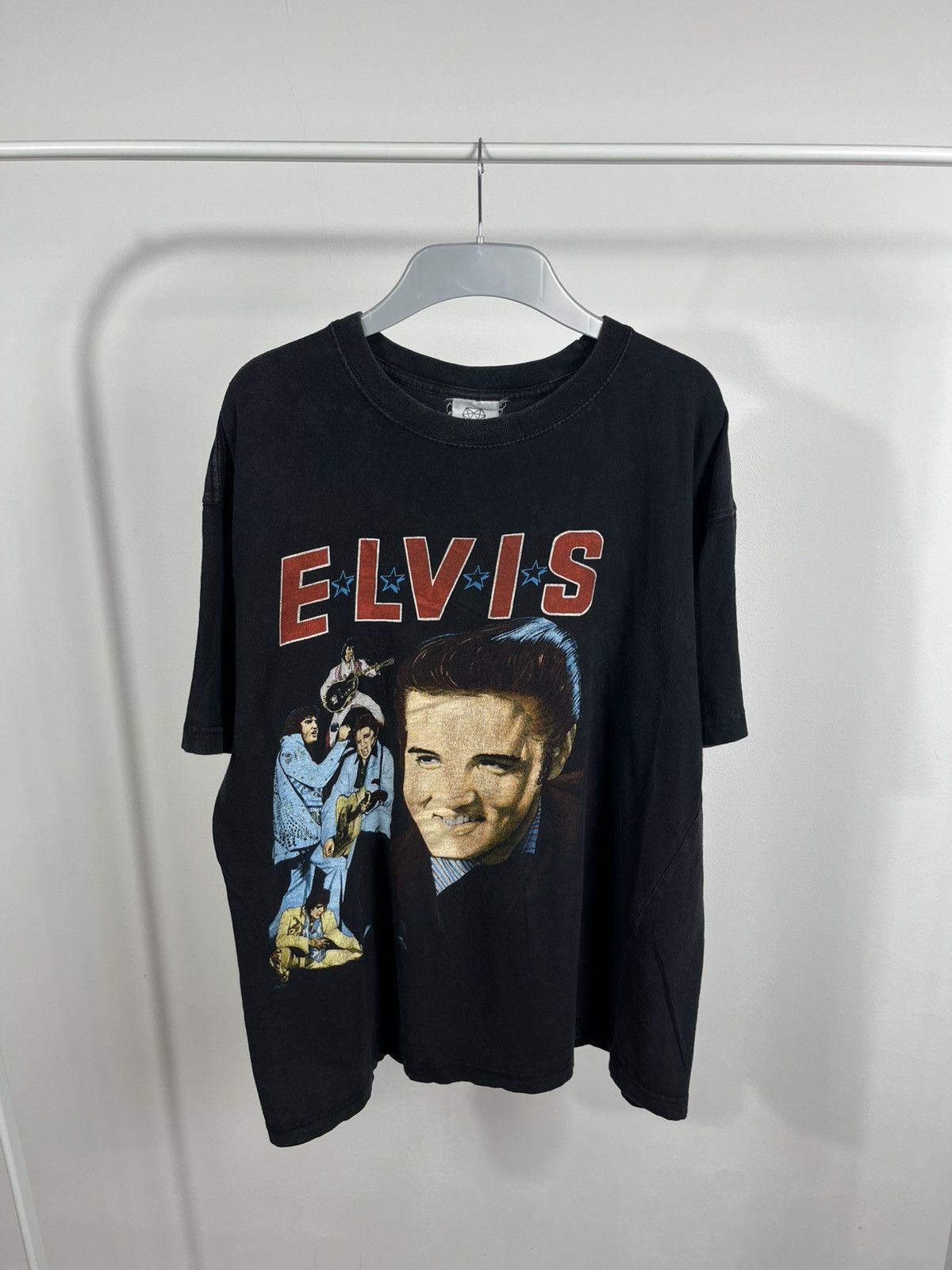 Vintage Elvis Presley Graphic T Shirt Black Oversized Tee Hoodie, Sweatshirt | FlexRushtees.com