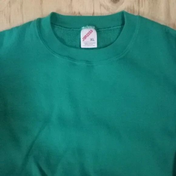 Vintage Jerzees Blank Crewneck Sweatshirt Teal