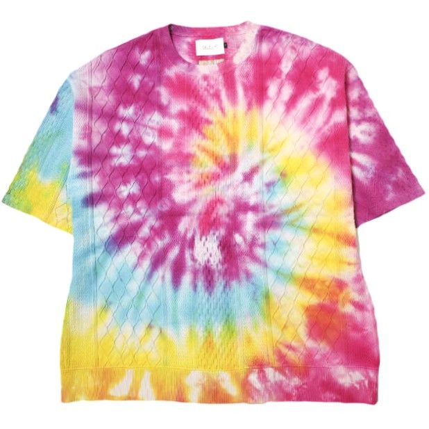 Ray Beams Yuki D Y E Tie Dye Crew S S Knit Tee Cotton Knit Tee Limited Cott