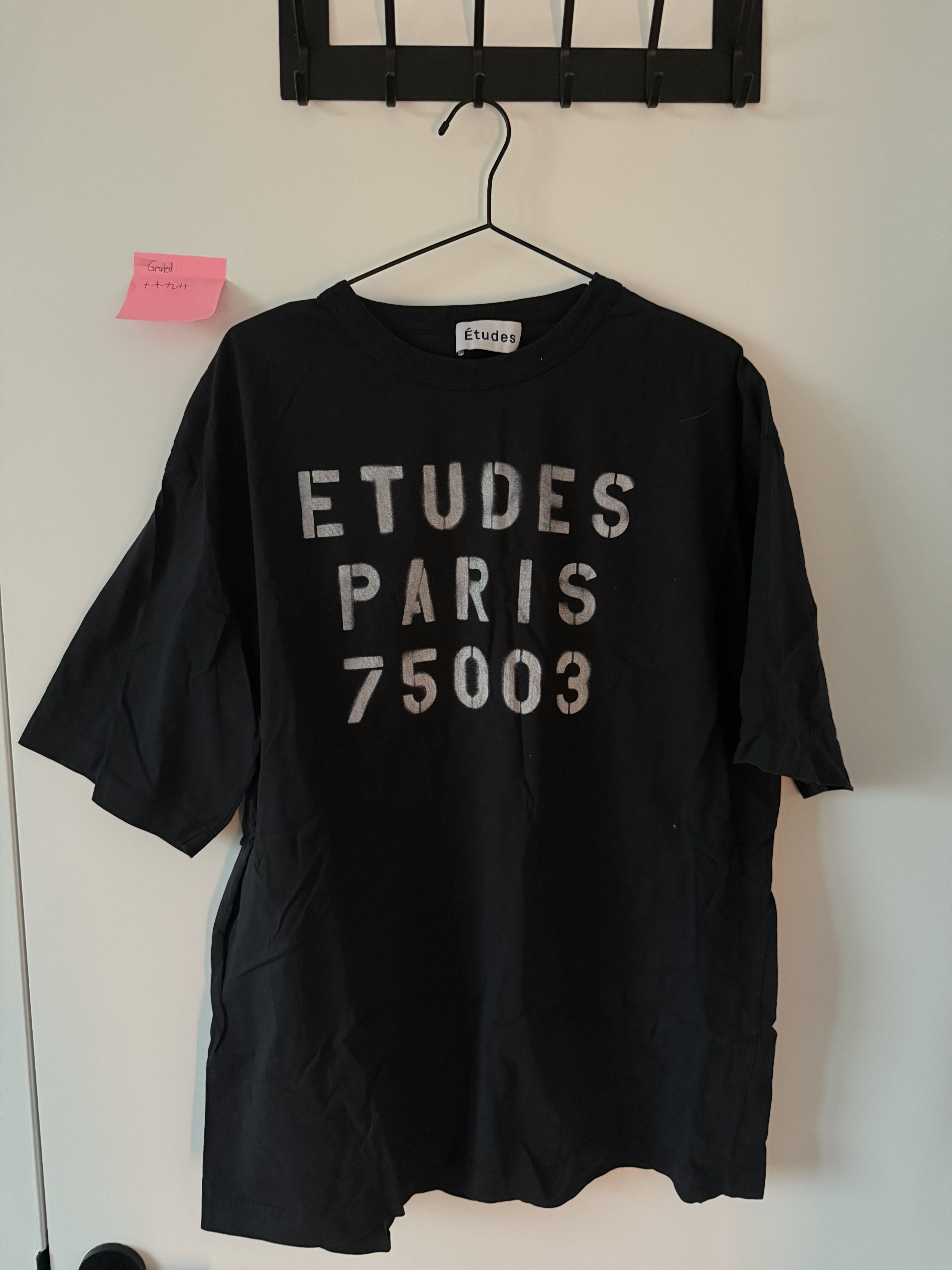 Etudes Black Museum Stencil T Shirt Hoodie, Sweatshirt | FlexRushtees.com