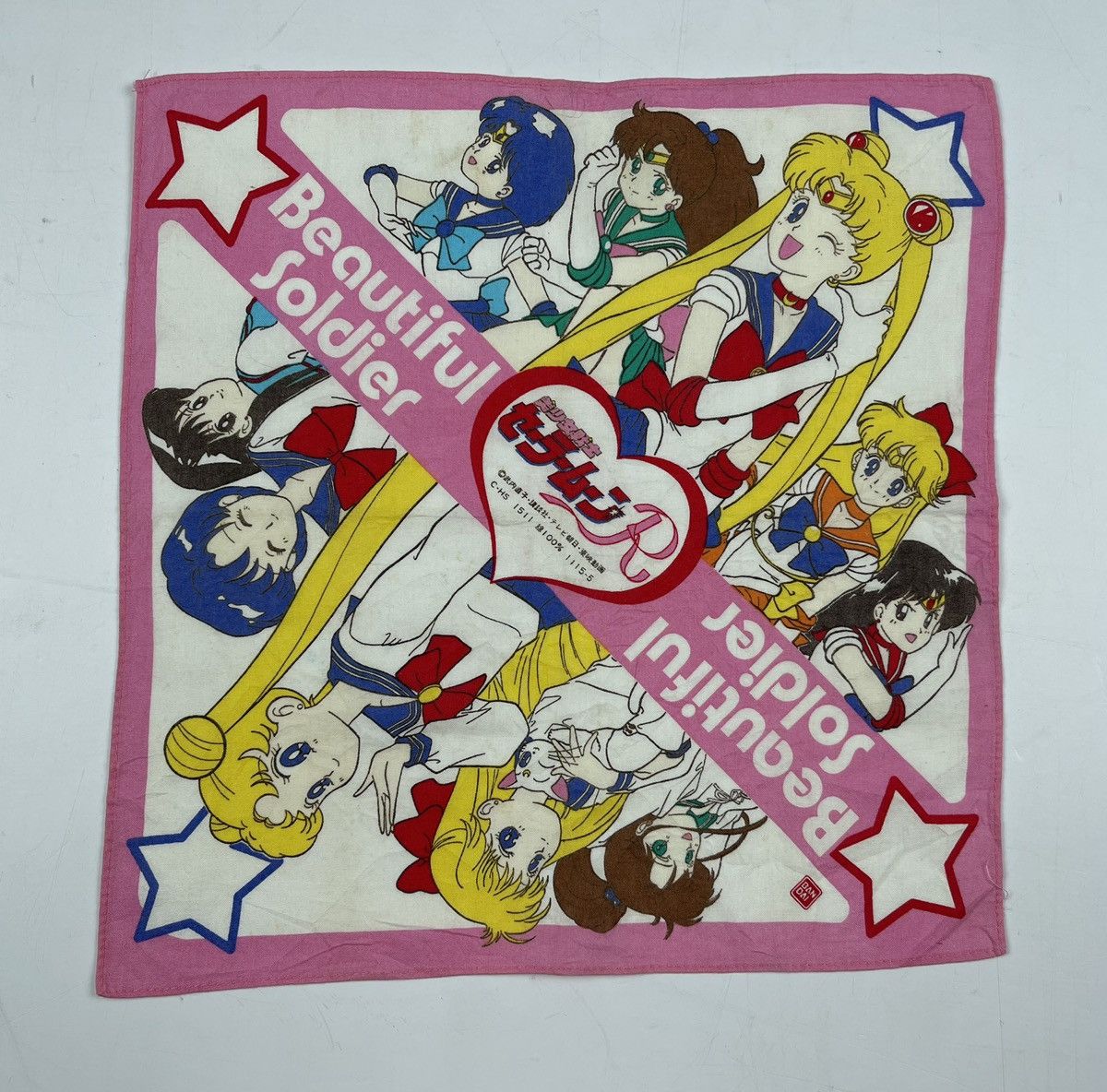 Vintage Sailormoon Handkerchief Pocket Square Hc0267