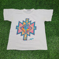 Vintage 90s Native America Aztec Shirt Womens Large 20x22