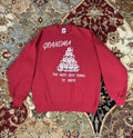 Vintage 80s Jerzees Grandma Christmas Crewneck Sweatshirt