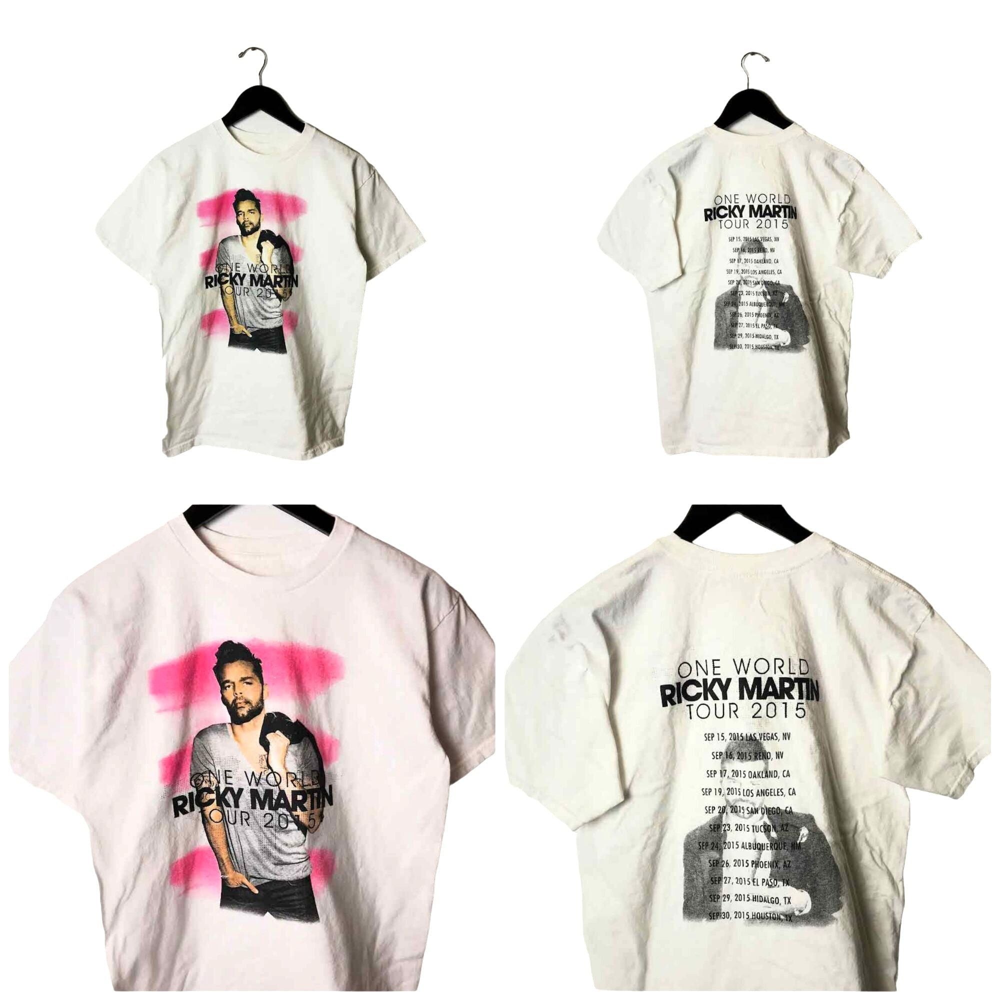 Vintage 2015 One World Ricky Martin Tour T Shirt Artist Concert Hoodie, Sweatshirt | FlexRushtees.com