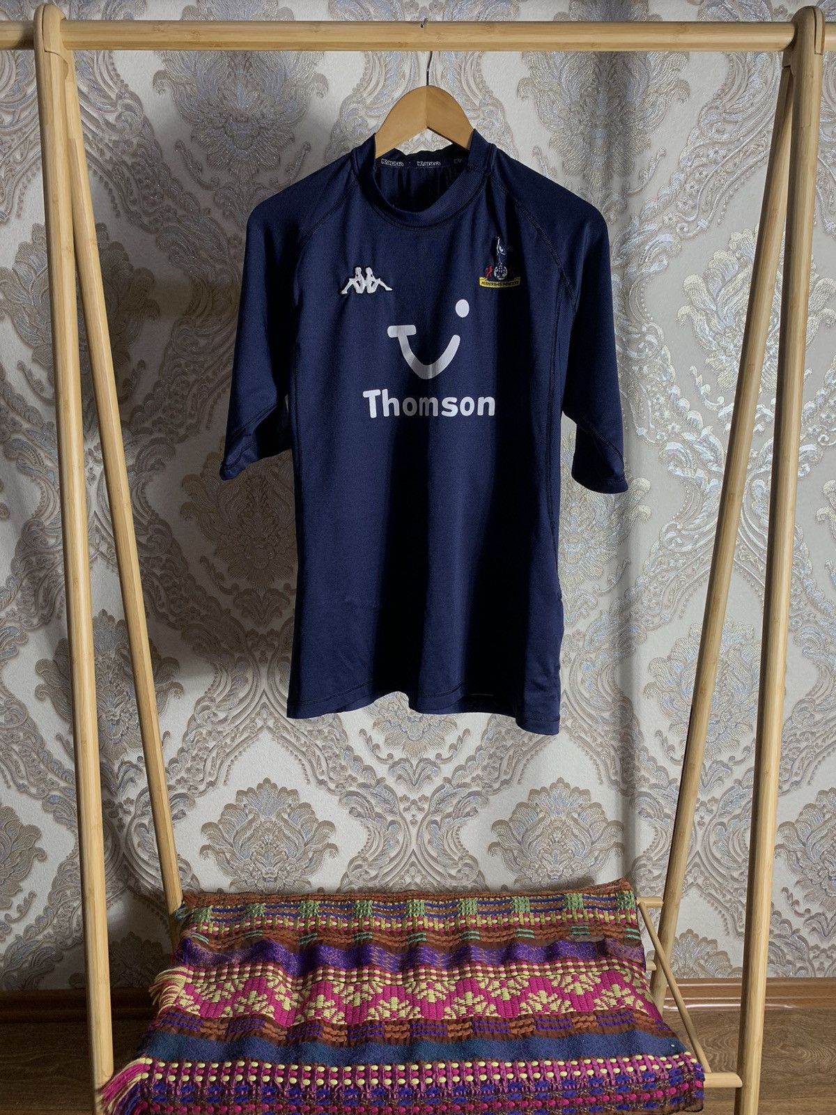 Vintage Kappa Tottenham Spurs Soccer Jersey Y2k Drill Rare