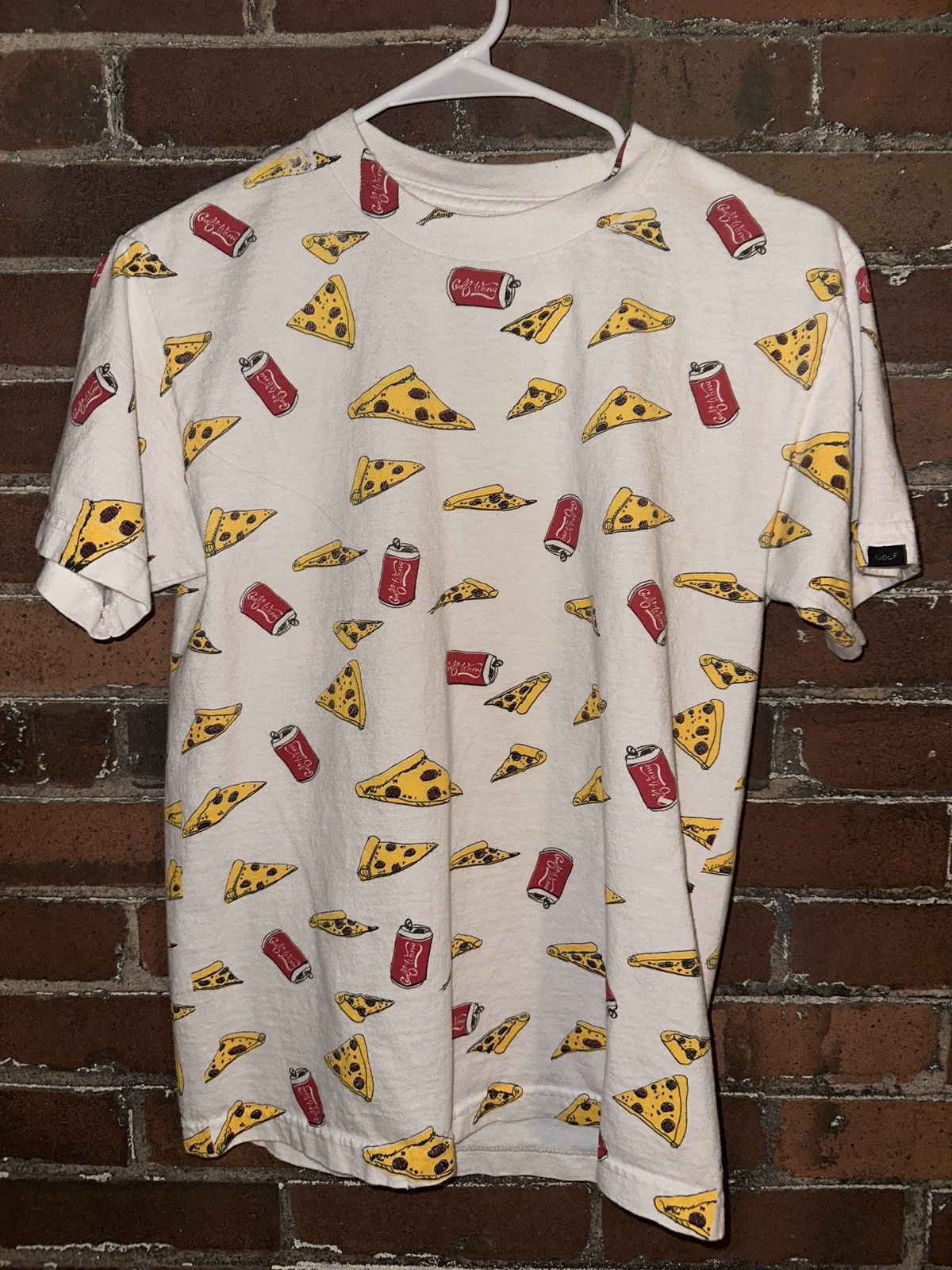 Wang Golf Wang All Over Pizza N Coke Tee Hoodie, Sweatshirt | FlexRushtees.com