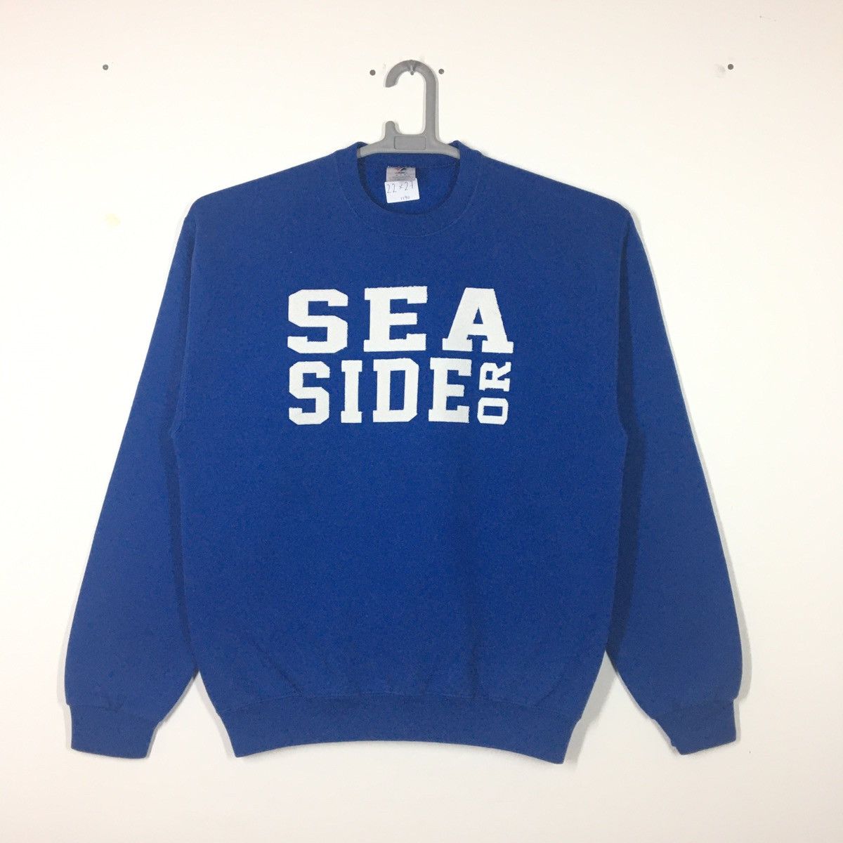 Vintage 90s Jerzees Sea Or Side Spell Out Nice Sweatshirt