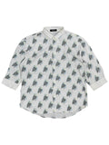 Japanese Brand X Ne Net Ne Net Full Print Unique Design White Shirt