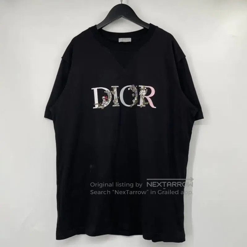 Dior Black Cotton Summer T Shirt Hoodie, Sweatshirt | FlexRushtees.com