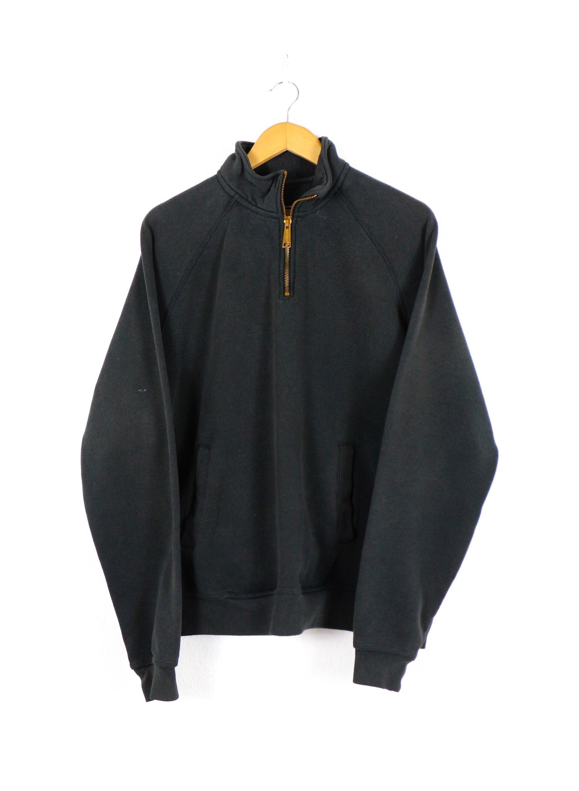 Vintage Carhartt Logo Bleached Fade Zip Oversize Sweatshirt