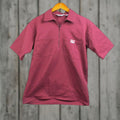 Davis Ben Davis Shirt Mens Medium Red Twill Zip Short Sleeve Workwear Usa