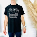 Mens Vintage Black White Periodic Table University Tee Shirt Hoodie, Sweatshirt | FlexRushtees.com
