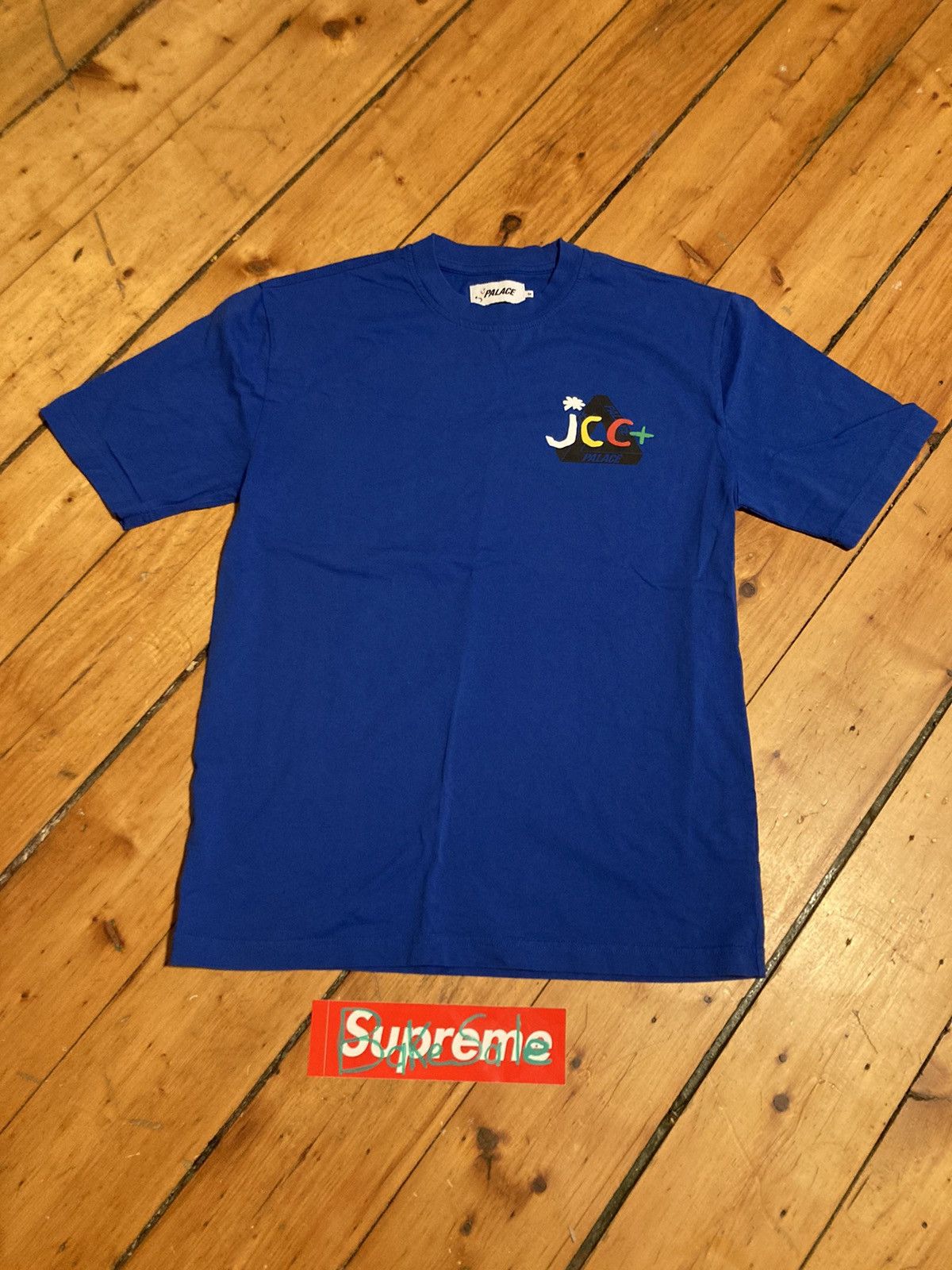 2020 Palace Jcdc2 Tee Blue Size Medium Hoodie, Sweatshirt | FlexRushtees.com