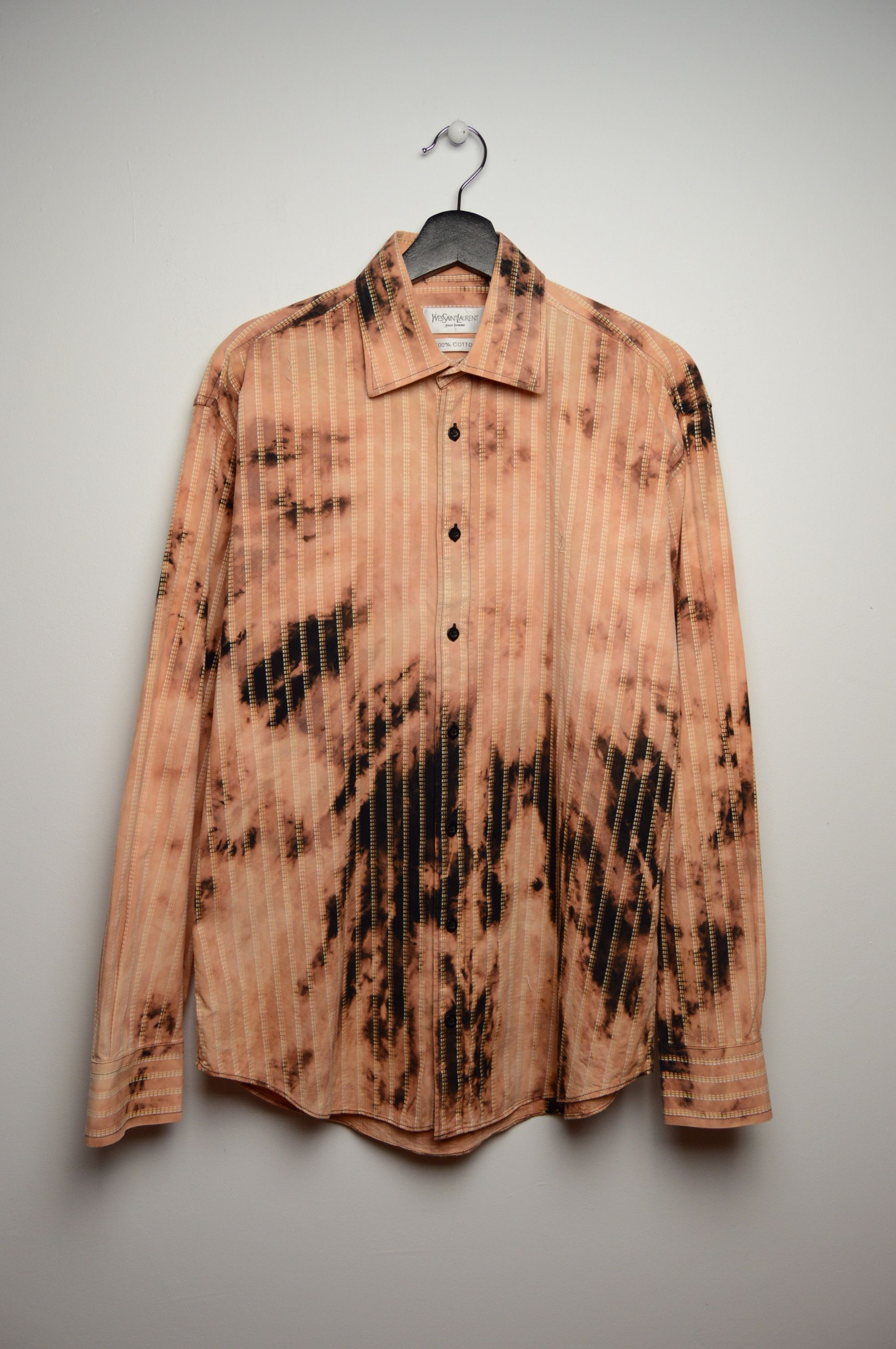 Yves Saint Laurent 1of1 Uniq Bleached Vintage Shirt